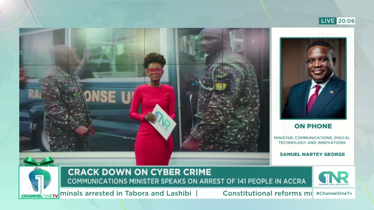 Crackdown on Cybercrime: Communications Minister Speaks on Arrest of 141 Suspects in Accra