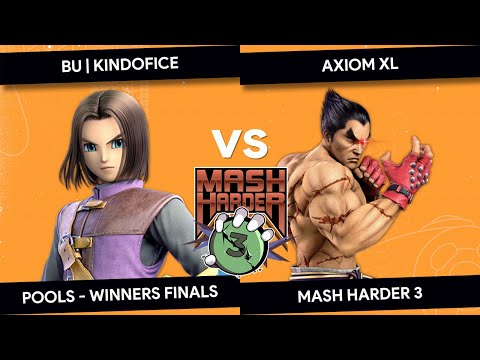 MASH HARDER 3 - Axiom XL (Kazuya) vs BU | KindOfIce (Hero) - Pools Winners Finals
