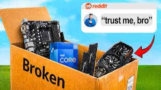 Can You Build a PC Using Broken Parts Bought on Reddit!