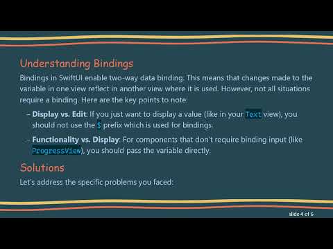 Resolving SwiftUI Binding Type Issues