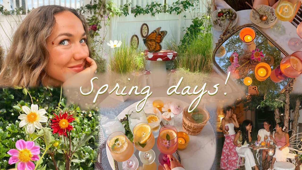 A week in the life 🐞 gardening, hosting, antiquing, & crafting!