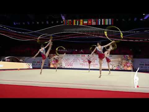 Russia Senior Group National Team 5 hoops Alfa-bank Cup 2024 rhythmic gymnastics