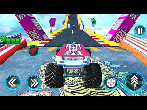 Extreme Monster Truck Stunts - Car Stunt Games 2021 - Impossible Tracks Game - Android GamePlay #3