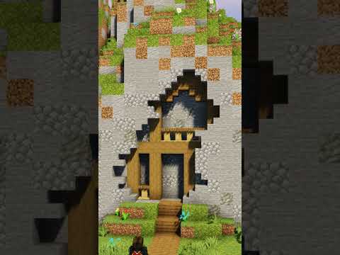 Minecraft: Mountain House Base #shorts