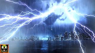 Intense Thunderstorm Sounds with Rain, Lightning Strikes & Roaring Thunder to Sleep | Toronto Night