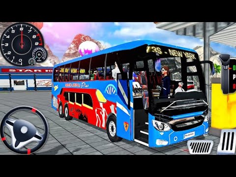 Real Hill Bus Driving Simulator - Offroad Bus Drive 3D 2025 - Android Gameplay 