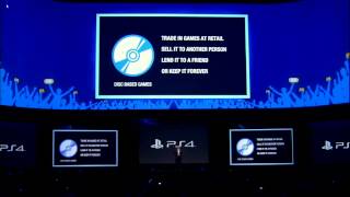 PS4 will Not restrict used games & Will Play offline E3 2013 Sony Press Conference【Highlights】 E3M13