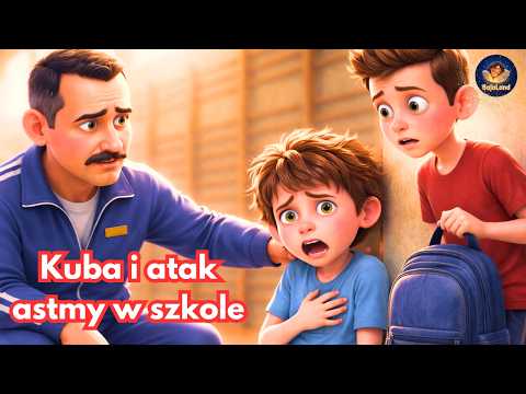 🌬️Kuba and his asthma attack at school. Audiobook for children: Asthma at school, emotions, and t...
