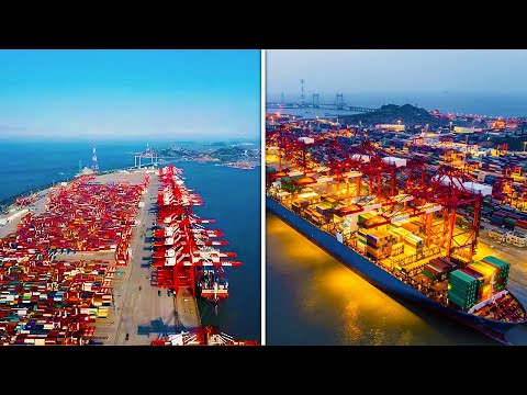 上海洋山：深水巨型港口