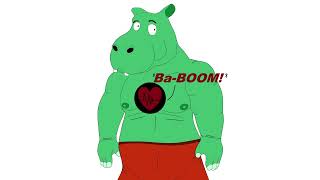 Green Hippo heartbeat 