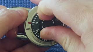 (Picking 80) One of those cheap dial combination padlock with key-stone shape