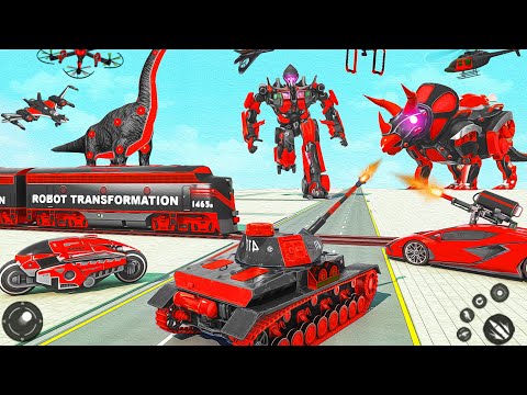 Tank Robot Car Game 2022 – Robot Dinosaur Games #1 - Android Gameplay FHD