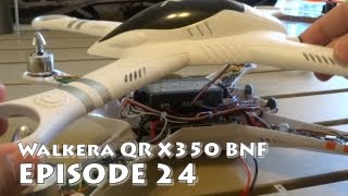 Walkera QR X350 Review BNF DIY Receiver Install - Devo 10 RX 1002