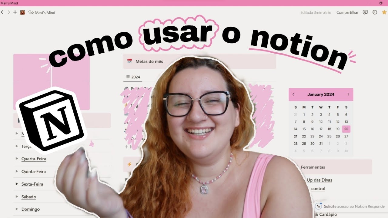 como usar o notion 🌸 metas de 2024, tour, tutorial e *template gratuito*