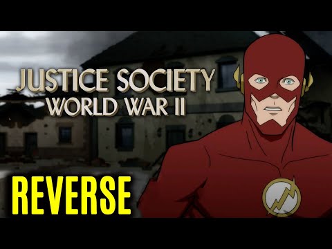 The Flash vs Nazis Clip in Reversed | Justice Society World War II | Trailers in Reverse