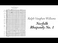 Ralph Vaughan Williams - Norfolk Rhapsody No.  1 (with score)