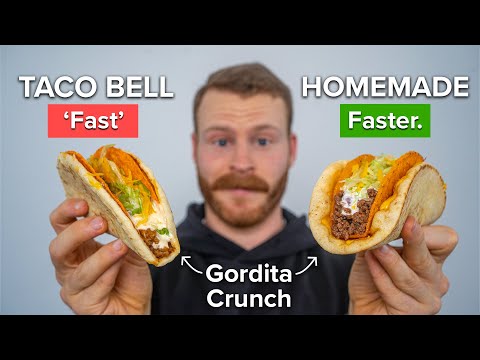 Can I make Taco Bell's Cheesy Gordita Crunch faster than ordering one?