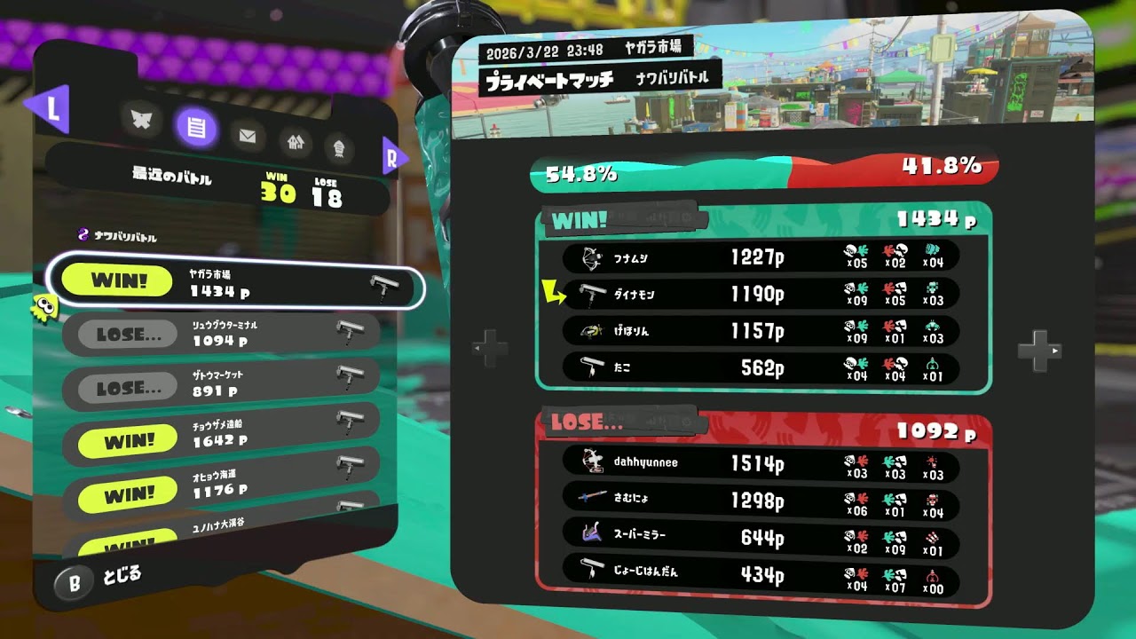 スプゴー顔合わせ！ナワバリダイナモ試すぞ！！！【スプラトゥーン３】