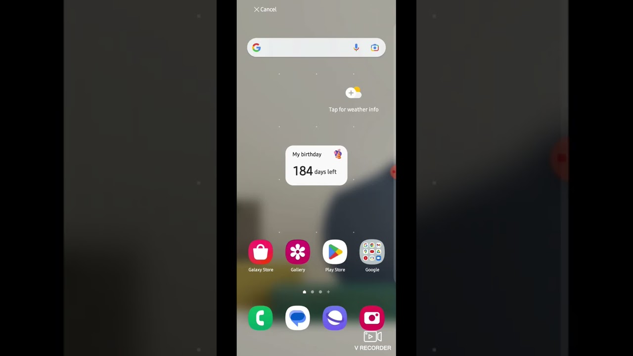 how to fix a countdown for an event on home screen?