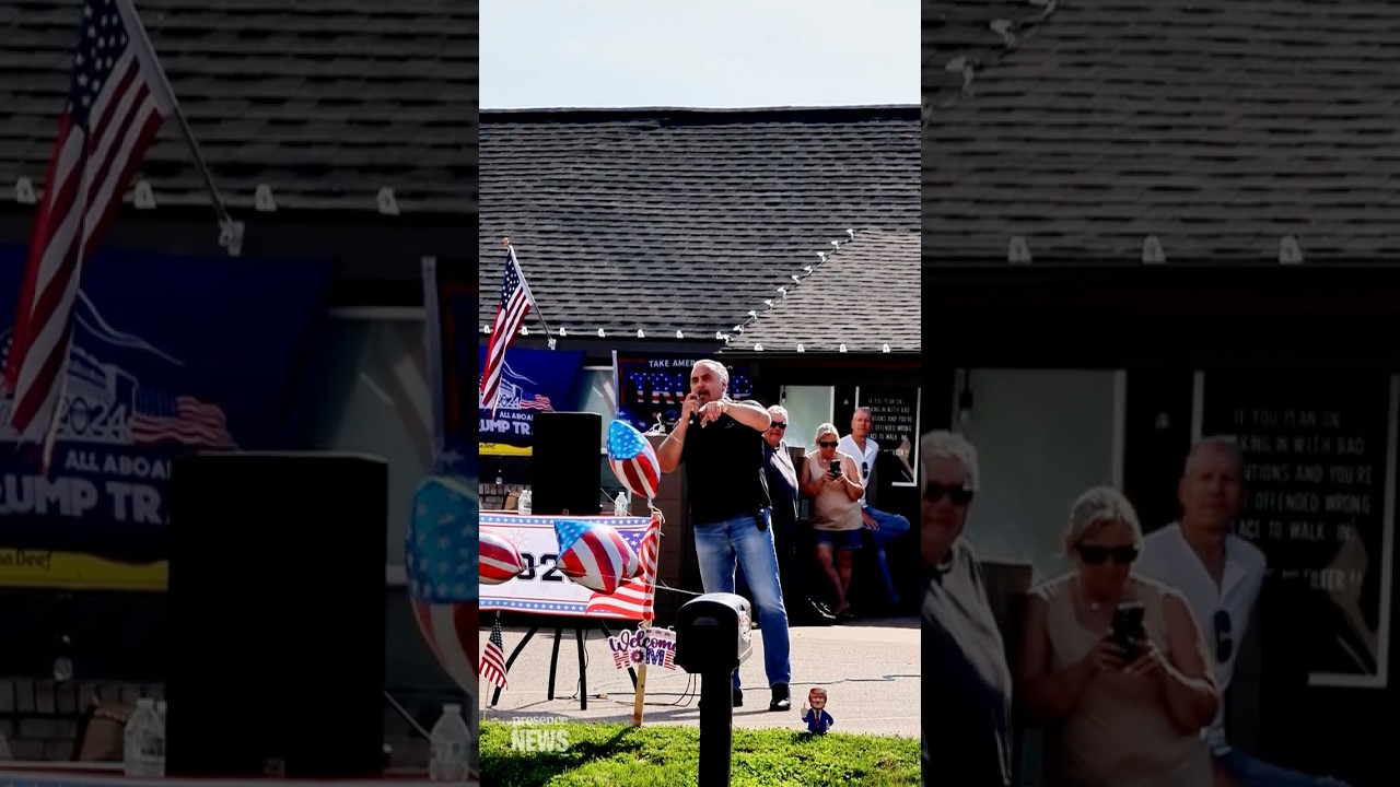 Protesters and Restaurant Owner Exchange Words During Demonstration Outside Restaurant