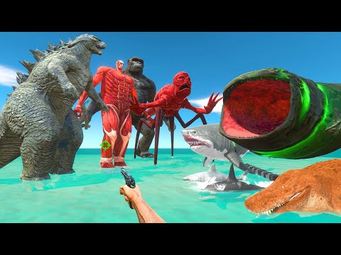 FPS Avatar Rescues Sea Monsters and Fights Monsters - Animal Revolt Battle Simulator