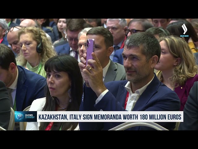 Kazakistan ve İtalya 180 milyon euro değerinde anlaşma imzaladı
