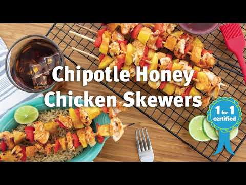 Chipotle Honey Chicken Skewers | ONIE Project