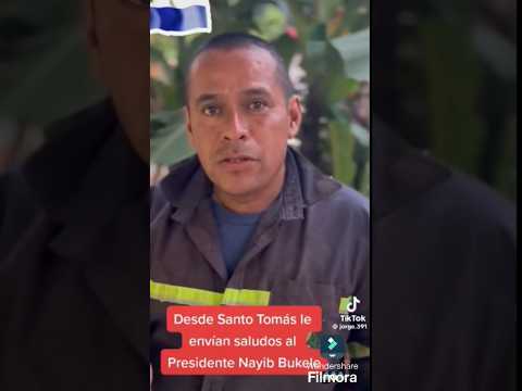 NAYIB BUKELE RECIBA SALUDOS DESDE SANTO TOMAS EN EL SALVADOR