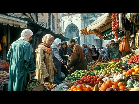 🇲🇦 MARRAKECH WALKING TOUR, MOROCCO STREET FOOD, IMMERSE YOURSELF IN THE ENCHANTING OLD CITY, 4K HDR