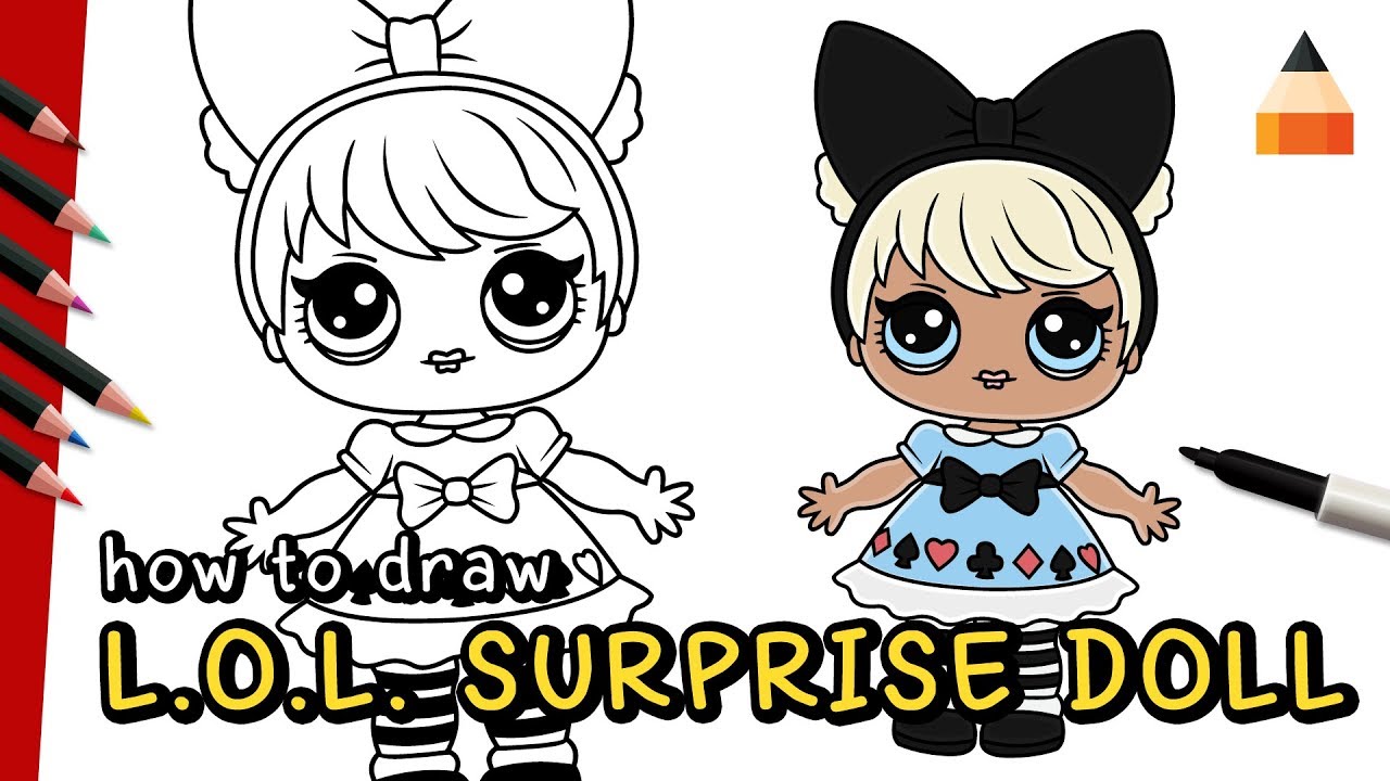 lol surprise doll drawing