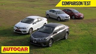 2014 Toyota Corolla vs Skoda Octavia vs Hyundai Elantra vs Renault Fluence | Comparison Test