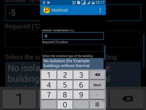 Electric heating calculator