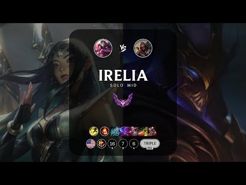 Irelia Mid vs Zed - NA Master Patch 13.1