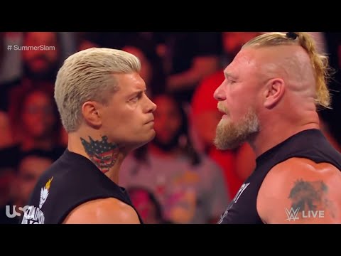 Brock Lesnar brutally attacks Cody Rhodes - WWE RAW 7/31/2023