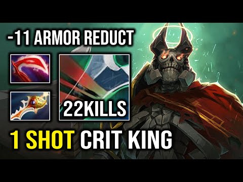 How to Instant 1 Shot Enemy with 11 Armor Reduction Desolator Hard Carry Wraith King Dota 2
