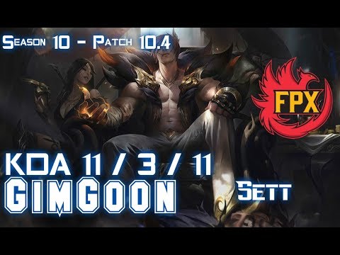 FPX GimGoon SETT vs ZILEAN Top - Patch 10.4 KR Ranked