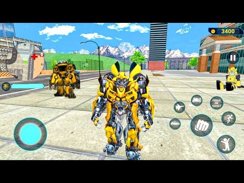 Bumblebee Multiple Transformation Jet Robot Car Game 2020 - Android Gameplay #20