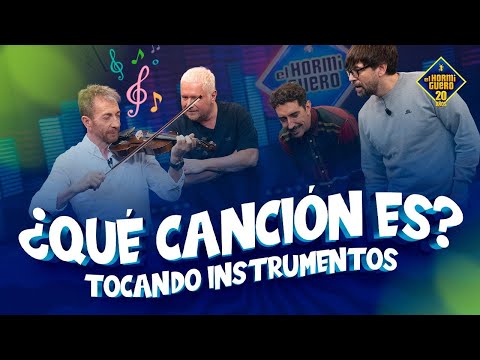Marron, Luis Piedrahita, El Monaguillo y Pablo Motos tocan instrumentos - El Hormiguero