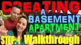 How To Create a Basement Apartment (1of14) Walkthrough - Real Estate Investing 101