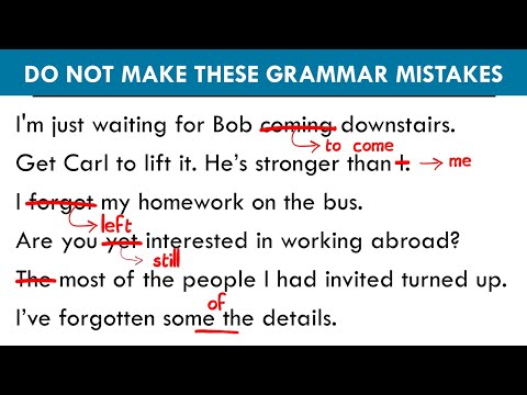 DO NOT MAKE THESE GRAMMAR MISTAKES! 12 Common Mistakes English Learners Make