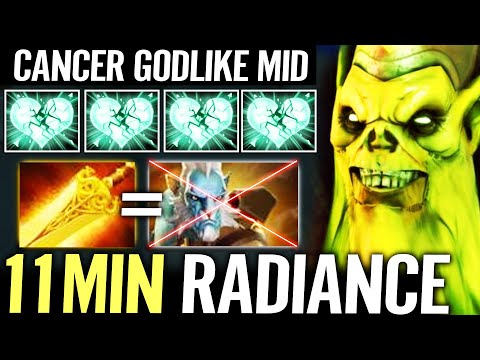 🔥 Necrophos 11min Radiance WTF GODLIKE MID — 100% Fastest Farm Cancer DPS Counter PL Dota 2 Pro