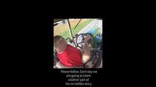 Andy Detwiler Driving a Tractor and Taking a Call