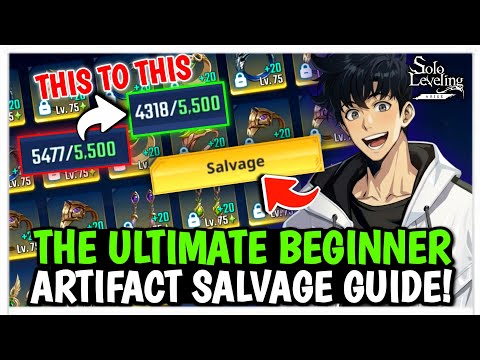 THE ULTIMATE BEGINNER ARTIFACT SALVAGE GUIDE! EASY CLEAR INVENTORY- Solo Leveling: Arise