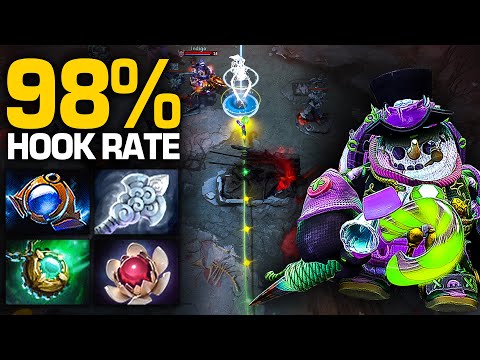 A Pos4 Pudge with 98% Hook Accuracy Controls the Game Completely | Pudge Official