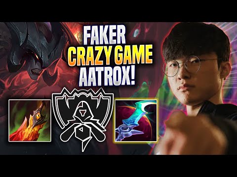 FAKER CRAZY GAME WITH AATROX! - T1 Faker Plays Aatrox TOP vs Annie! | Bootcamp 2022