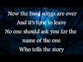 Blind Guardian-The Bard's Song (lyrics) 