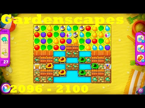 Gardenscapes Level 2096 - 2100 HD Walkthrough | 3 - match game | gameplay | android | ios | pc | app