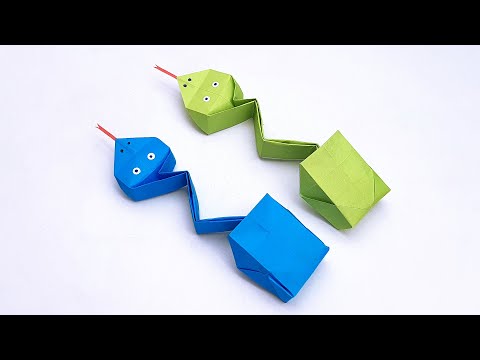 Jumping Origami Snake | Amazing Paper Snake | Moving paper toys | Easy Paper Nursery Craft Ideas