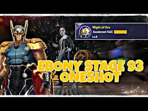Beta Ray Bill clear wbu ebony maw stage 93 in 8 seconds - marvel future fight