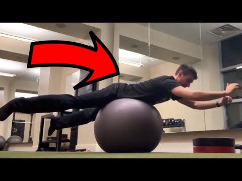 Powerful Posture Exercise - Superman Swiss Ball